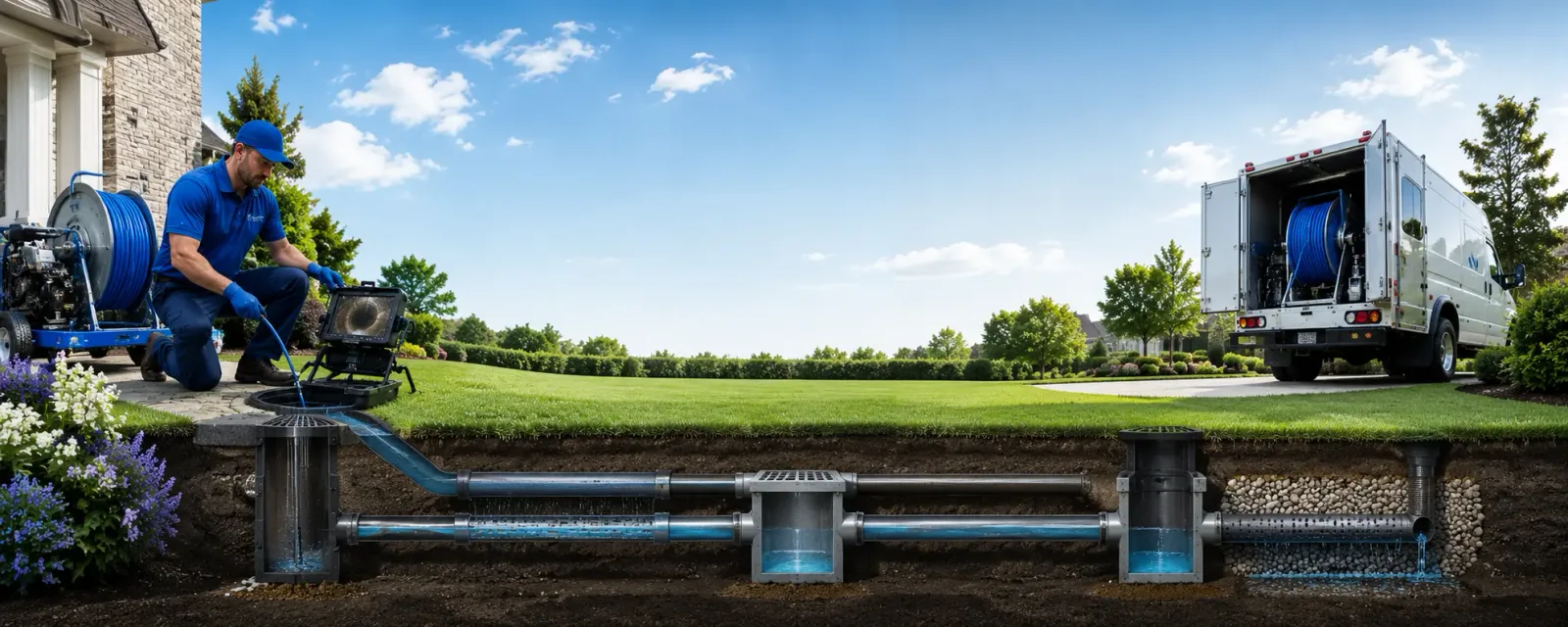 Outdoor drain cleaning information for Geyser, MT